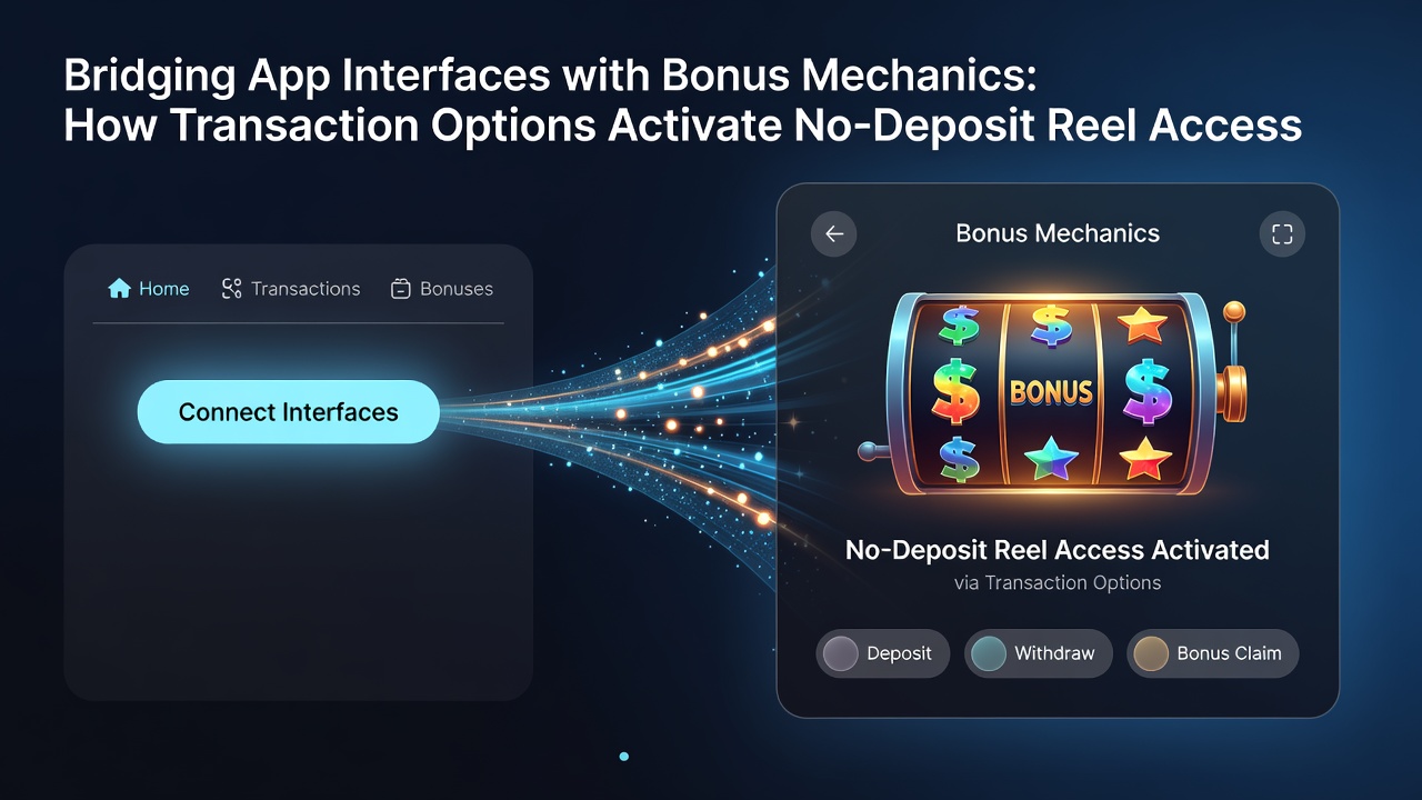 Illustration von Transaktionsoptionen, die No-Deposit-Zugänge in mobilen Live-Spielen aktivieren