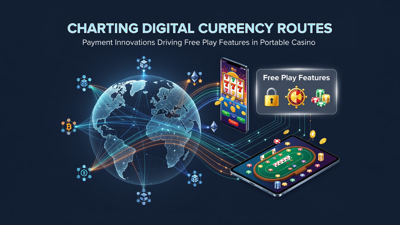Darstellung mobiler Casino-Interfaces mit Zahlungsinnovationen und Free-Play-Funktionen